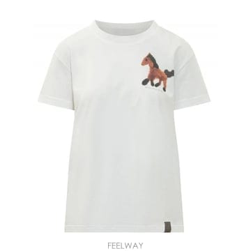 26FW 스텔라 매카트니 WATERCOLOUR HORSE T 셔츠 6J02733SQA839000 TP5783
