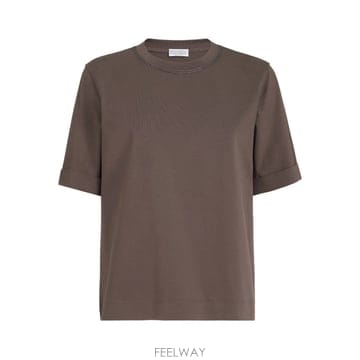 26SS 브루넬로 쿠치넬리 코튼 저지 T 셔츠 with shiny trims M0T81BZ100C8589 T