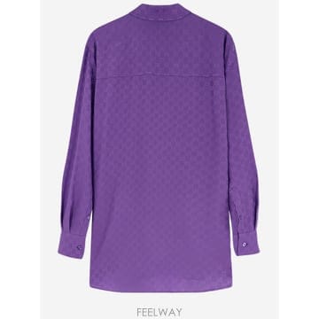 GUCCI 26SS ���� Purple ���������� GG jacquard ��ũ ���� 837168Z7ATQ5007 TP57126SS ���� Purple ���������� GG jacquard ��ũ ���� 8371