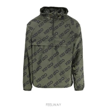 Kenzo 22FW KENZO NYLON ANORAK WITH �ΰ� PATTERN FC65BL0539L051 TP57222FW KENZO NYLON ANORAK WITH �ΰ� PATTERN FC65BL0539L0