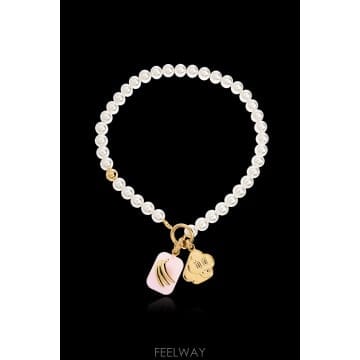 CASABLANCA 26SS CASABLANCA Pearl ����� with pendants ASS26JW395010GOLDWHI26SS CASABLANCA Pearl ����� with pendants ASS26JW3950