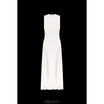 Self Portrait 26SS Self portrait Ribbed �巹�� with ���̽� inserts SS26089MAW0WH26SS Self portrait Ribbed �巹�� with ���̽� inserts S