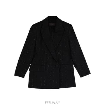 Max Mara 25FW �������� DOUBLE BREASTED ���� WITH RHINESTONE DETAILS 252104625FW �������� DOUBLE BREASTED ���� WITH RHINESTONE DET