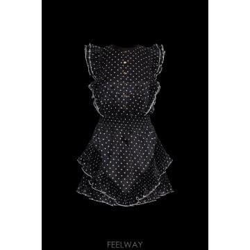 Self Portrait 26SS Self portrait �巹�� with polka dot pattern SS26099SB0BLAC26SS Self portrait �巹�� with polka dot pattern SS260