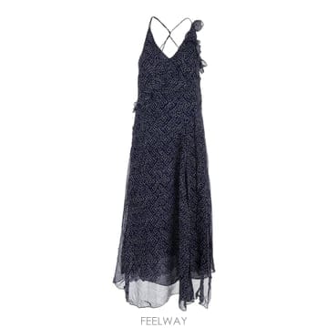 Isabel Marant 26SS ���ں����� Luxie ���� Flared �巹�� With V �� With Ruffles �� All O26SS ���ں����� Luxie ���� Flared �巹�� With V �� Wit