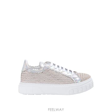 23SS Casadei Silver 레더 스니커즈 2X822P0201T0374B089 TP575546332