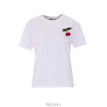 | Other Brand | 26SS Ʈ�� �� T shirts in cotone con ciliegie Twinset 261TT2271026SS Ʈ�� �� T shirts in cotone con ciliegie Twinset 2
