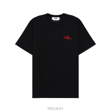 MSGM 26SS Msgm T ���� Msgm in cotone con �ΰ� ricamato 4040MM123D267026SS Msgm T ���� Msgm in cotone con �ΰ� ricamato 4040