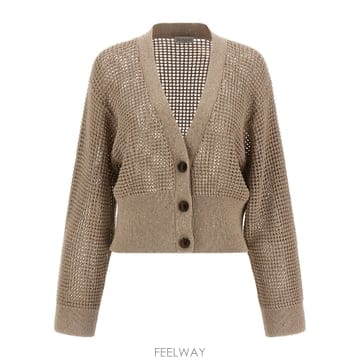 Brunello Cucinelli 26SS ���ڷ� ��ġ�ڸ� Cadrigan Sequin Mesh MDV762106C069 TP5729084126SS ���ڷ� ��ġ�ڸ� Cadrigan Sequin Mesh MDV762106C
