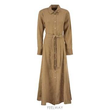 Ralph Lauren 26SS ���� ���� �η� �� linen ���� �巹�� with ��Ʈ 211B19141002 TP5751136326SS ���� ���� �η� �� linen ���� �巹�� with ��Ʈ 211