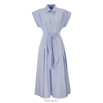 Ralph Lauren 26SS ���� ���� �η� Striped ��ư ���� �巹�� with ��Ʈ 211A96363001 TP5718426SS ���� ���� �η� Striped ��ư ���� �巹�� with ��Ʈ