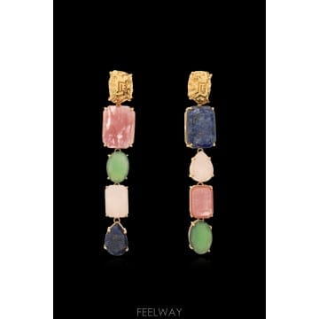 Balmain 26SS Balmain Clip on earrings with stones GN0XK623MBOEAAA TP26SS Balmain Clip on earrings with stones GN0XK623MBOE