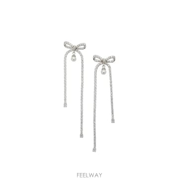 Self Portrait 26SS Self portrait ���� earrings with crystal drop SS26608EASL26SS Self portrait ���� earrings with crystal drop SS2