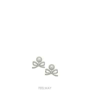 Self Portrait 26SS Self portrait Pearl ���� drop earrings SS26604ESLSILVER T26SS Self portrait Pearl ���� drop earrings SS26604ESL