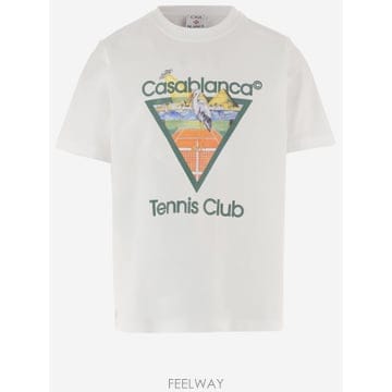 26FW CASABLANCA Tennis Club T 셔츠 MPF26JTS00103 TP576537137