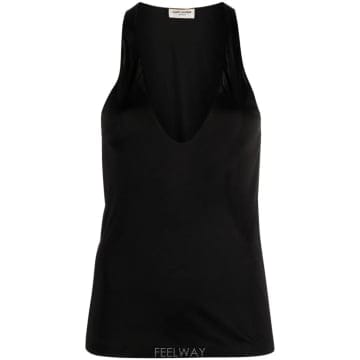 Saint Laurent 23FW ���ζ� SATIN UNDERSHIRT 770861Y7F981000 TP57232650123FW ���ζ� SATIN UNDERSHIRT 770861Y7F981000 TP5723265