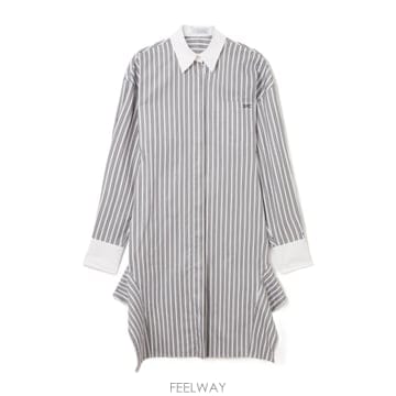 Stella McCartney 26SS ���ڶ� ��īƮ�� �巹�� with a striped pattern 6A06353HJ1071195 TP26SS ���ڶ� ��īƮ�� �巹�� with a striped pattern 6A0