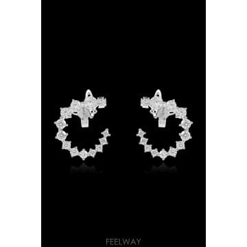 ViVienne westwood ���� ����Ʈ��� Earrings with shimmering ũ����Ż 6203009A02P102P102 T���� ����Ʈ��� Earrings with shimmering ũ����Ż 62