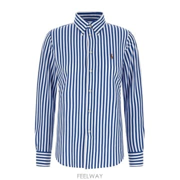 Ralph Lauren ���� ���� �η� Ls Knt Ox St �� Sleeve Button Front ���� 211910131500���� ���� �η� Ls Knt Ox St �� Sleeve Button Front ��