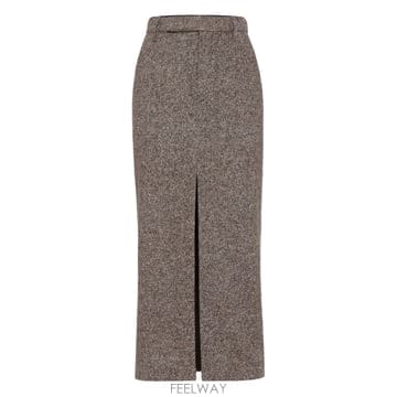 Brunello Cucinelli 25FW ���ڷ� ��ġ�ڸ� �� �� ��ũ MELANGE DIAGONAL SARTORIAL PENCIL ��ĿƮ25FW ���ڷ� ��ġ�ڸ� �� �� ��ũ MELANGE DIAGONAL SAR