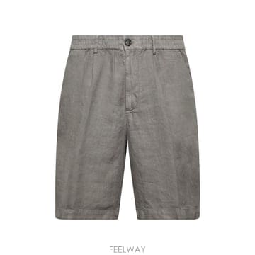 Brunello Cucinelli 25SS ���ڷ� ��ġ�ڸ� Bermuda ���� in light delave linen canvas M243D25SS ���ڷ� ��ġ�ڸ� Bermuda ���� in light delave li