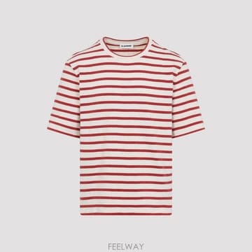 JIL SANDER 26SS ������ T ���� with a striped pattern J47GC0109J46497649 TP5726SS ������ T ���� with a striped pattern J47GC0109J46