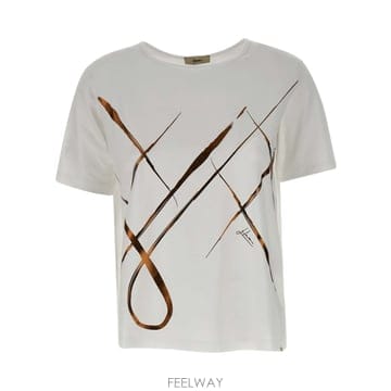 Herno 25SS ������ ��Ʈ sleeves  Artistic foil ����Ʈ in ����� shades  Crew ��25SS ������ ��Ʈ sleeves  Artistic foil ����Ʈ in ���