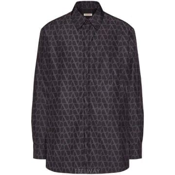 Valentino 23FW Valentino �������� Valentino in nylon con motivo Toile Icon23FW Valentino �������� Valentino in nylon con motivo 