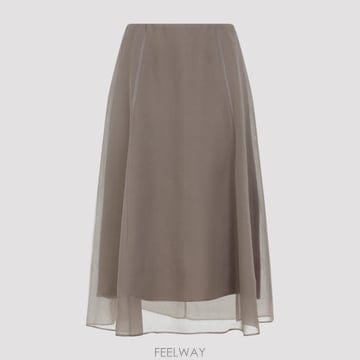 Brunello Cucinelli 25FW ���ڷ� ��ġ�ڸ� ���ڷ� ��ġ�ڸ� Tulle ��ĿƮ MF940G3877C8909 TP571835425FW ���ڷ� ��ġ�ڸ� ���ڷ� ��ġ�ڸ� Tulle ��ĿƮ 