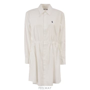 Ralph Lauren 26SS ���� ���� �η� ��ư ���� �巹�� with drawstring ���̽�Ʈ 211B19986003 TP26SS ���� ���� �η� ��ư ���� �巹�� with drawstring 
