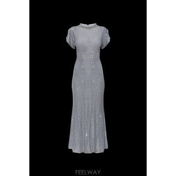 Self Portrait 26SS Self portrait �巹�� with shimmering ũ����Ż RS26506MBL0BLUE26SS Self portrait �巹�� with shimmering ũ����Ż RS2