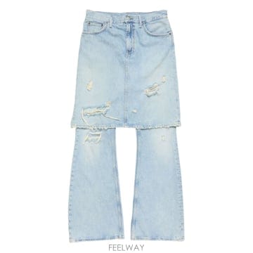 Acne 26SS ��ũ�� Studios ���� TROUSERS IN A LAYERED �� AK1008228 TP571826SS ��ũ�� Studios ���� TROUSERS IN A LAYERED �� AK10