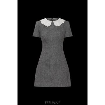 Self Portrait 26SS Self portrait �巹�� with herringbone pattern RS26038SAGR026SS Self portrait �巹�� with herringbone pattern RS2
