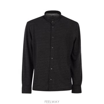 Brunello Cucinelli 26SS ���ڷ� ��ġ�ڸ� Linen �� ��ư ���� with b�� collar MR8273920C050 TP26SS ���ڷ� ��ġ�ڸ� Linen �� ��ư ���� with b�� col