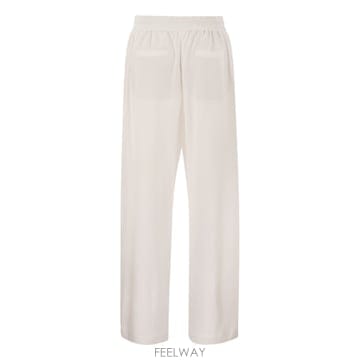 Brunello Cucinelli 25FW ���ڷ� ��ġ�ڸ� Ʈ�� trousers in couture interlock MG927VD299C725FW ���ڷ� ��ġ�ڸ� Ʈ�� trousers in couture interl