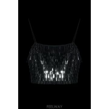 Self Portrait 26SS Self portrait ��Ʈ sequin camisole ž RS26165TB0BLACK TP5726SS Self portrait ��Ʈ sequin camisole ž RS26165TB0B