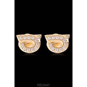 Ferragamo ����䷹ ��󰡸� Brass earrings 760700NEWGSTR10D770442ORO TP5713871����䷹ ��󰡸� Brass earrings 760700NEWGSTR10D77044