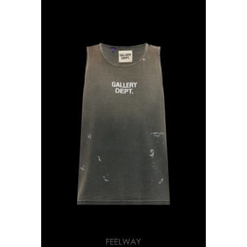 GALLERY DEPT. Gallery Dept  Sleeveless T ���� with �ΰ� TOP0060SFBL TP57501117Gallery Dept  Sleeveless T ���� with �ΰ� TOP0060SFBL 