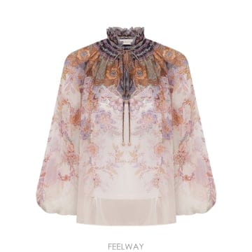 Zimmermann ���Ӹ� Luna puff sleeve ����콺 0991TS261CBPA TP571855014���Ӹ� Luna puff sleeve ����콺 0991TS261CBPA TP57185
