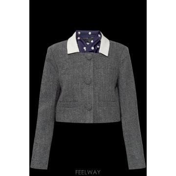 Self Portrait 26SS Self portrait �������� with detachable ��ī�� RS26038JGR0GREY26SS Self portrait �������� with detachable ��ī�� RS2