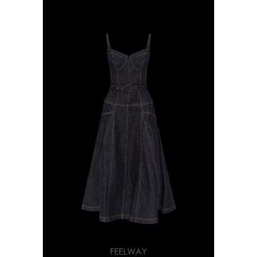 Self Portrait 26SS Self portrait ���� �巹�� with straps RS26815MABL0BLUE TP57126SS Self portrait ���� �巹�� with straps RS26815MABL