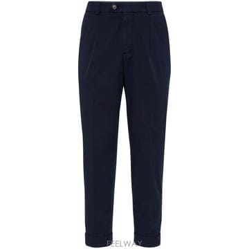 Brunello Cucinelli ���ڷ� ��ġ�ڸ� Garment dyed Pima ��ư trousers M289LE1450C2517 TP57���ڷ� ��ġ�ڸ� Garment dyed Pima ��ư trousers M289