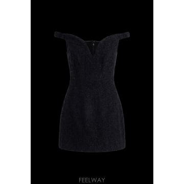 Self Portrait 26SS Self portrait Tweed �巹�� with straps RS26075SB0BLACK TP526SS Self portrait Tweed �巹�� with straps RS26075SB0