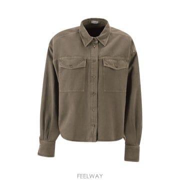 Brunello Cucinelli 26SS ���ڷ� ��ġ�ڸ� ���� in garment dyed ��ư �� linen cover ML996NC2026SS ���ڷ� ��ġ�ڸ� ���� in garment dyed ��ư �� li