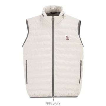 Brunello Cucinelli 26SS ���ڷ� ��ġ�ڸ� Sleeveless nylon �ٿ� ���� with �ΰ� �� removable �ĵ�26SS ���ڷ� ��ġ�ڸ� Sleeveless nylon �ٿ� ���� with