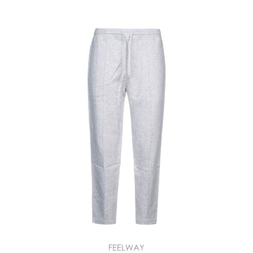Brunello Cucinelli 25SS ���ڷ� ��ġ�ڸ� Pearl grey ��ư fleece trousers MM8313212GC125025SS ���ڷ� ��ġ�ڸ� Pearl grey ��ư fleece trousers