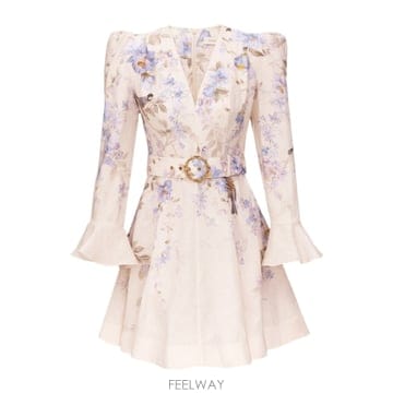 Zimmermann 26SS ���Ӹ� ��Ʈ floral linen �巹�� 8637DS261BLSO TP57184697426SS ���Ӹ� ��Ʈ floral linen �巹�� 8637DS261BLSO TP5