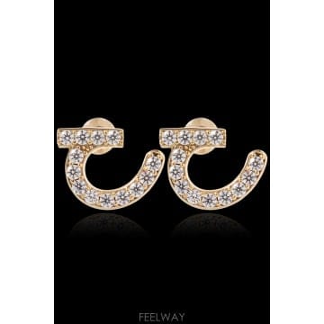 Ferragamo ����䷹ ��󰡸� Earrings with shimmering ũ����Ż 760971EARPIUSTUD7940����䷹ ��󰡸� Earrings with shimmering ũ����Ż 76