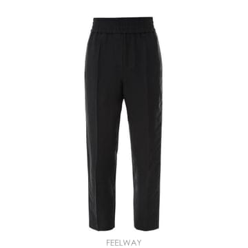 Brunello Cucinelli 26SS ���ڷ� ��ġ�ڸ� Baggy Pull �� trousers in viscose �� linen Flui26SS ���ڷ� ��ġ�ڸ� Baggy Pull �� trousers in visco