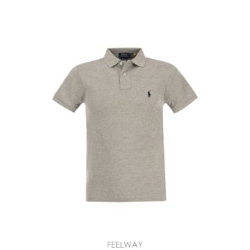 Ralph Lauren 26SS ���� ���� �η� Grey pique ��ư ���� ���� 710795080005 TP57184310526SS ���� ���� �η� Grey pique ��ư ���� ���� 71079508